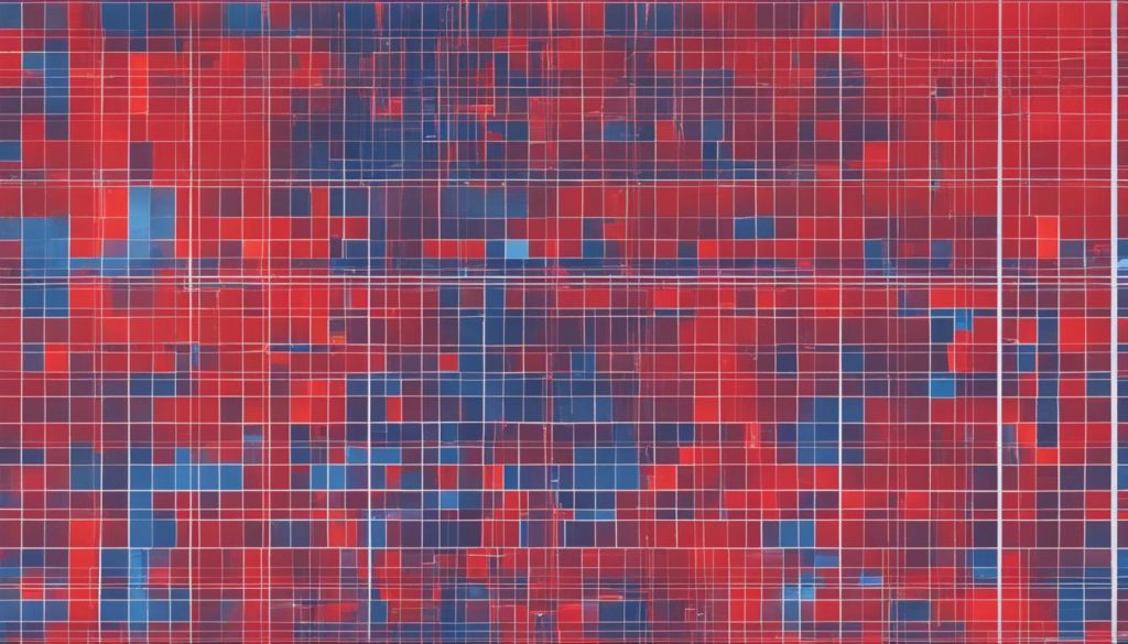 Heatmap displaying user behaviour patterns