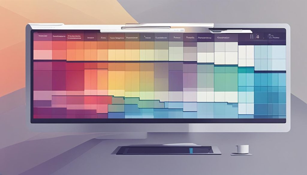 Heatmaps showing user engagement