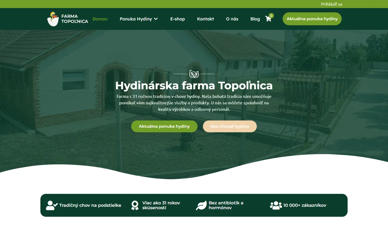Hydinárska Farma – web