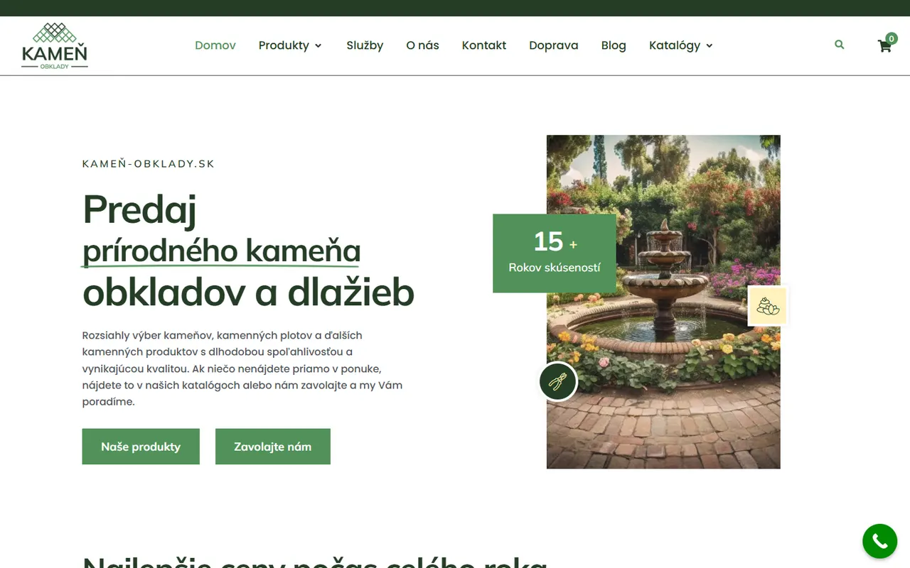 Kameň Obklady – web