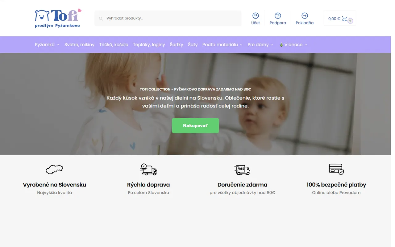 Pyžamkovo – web